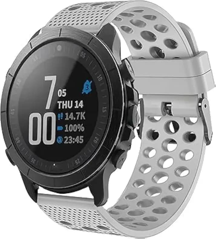 Blueshaweu Kompatibel mit Wahoo ELEMNT Rival Smartwatch, Silikon-Ersatzarmbänder Sportarmband mit Metallschnalle, kompatibel mit Wahoo ELEMNT Rival Smartwatch