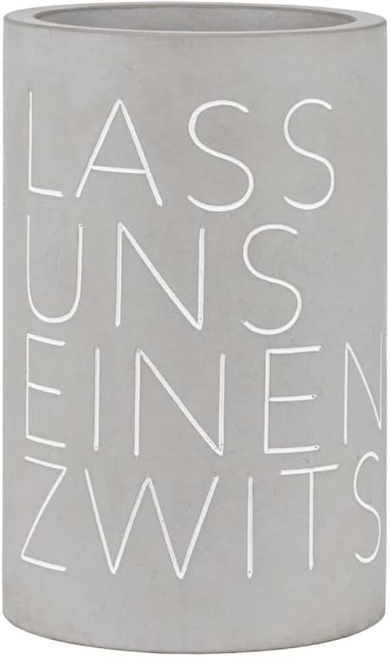Räder Weinkühler Beton Flaschenkühler 'Lass Uns einen zwitschern Design