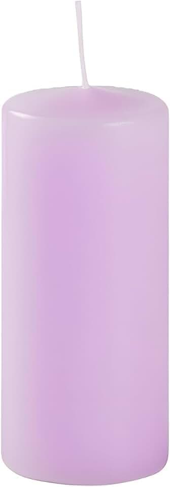 Risthò Stumpenkerzen, violett, Durchmesser 5 cm, Höhe 12 cm, 9 Stück