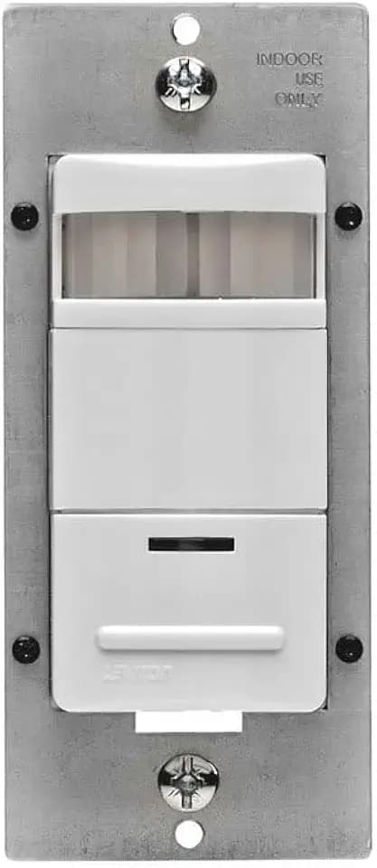 Leviton Occupancy Sensor/Vacancy Sensor, App configurable, 120-277VAC, Commercial Grade, No Neutral Required, White