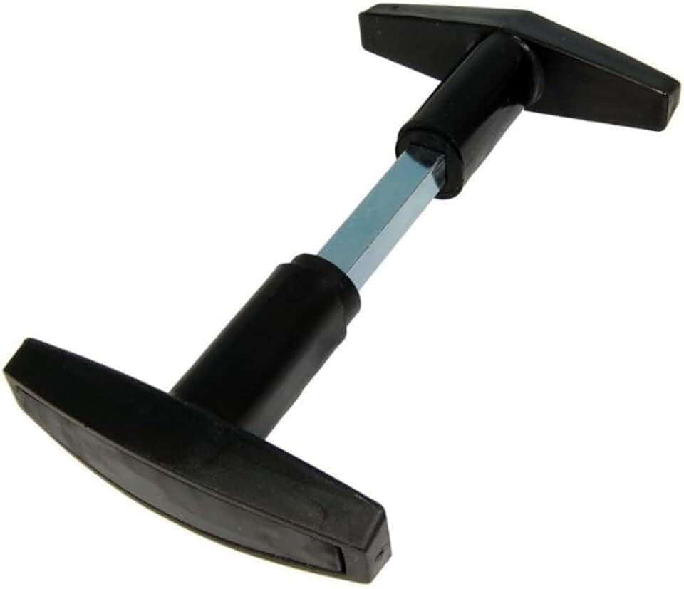Garagentorgriff BMH 555 von stahl-design-tebart – passgenauer Ersatz für Schwingtore mit 9 mm Vierkant – robuste Griffgarnitur aus Hartkunststoff – ideal für Reparatur & Nachrüstung.