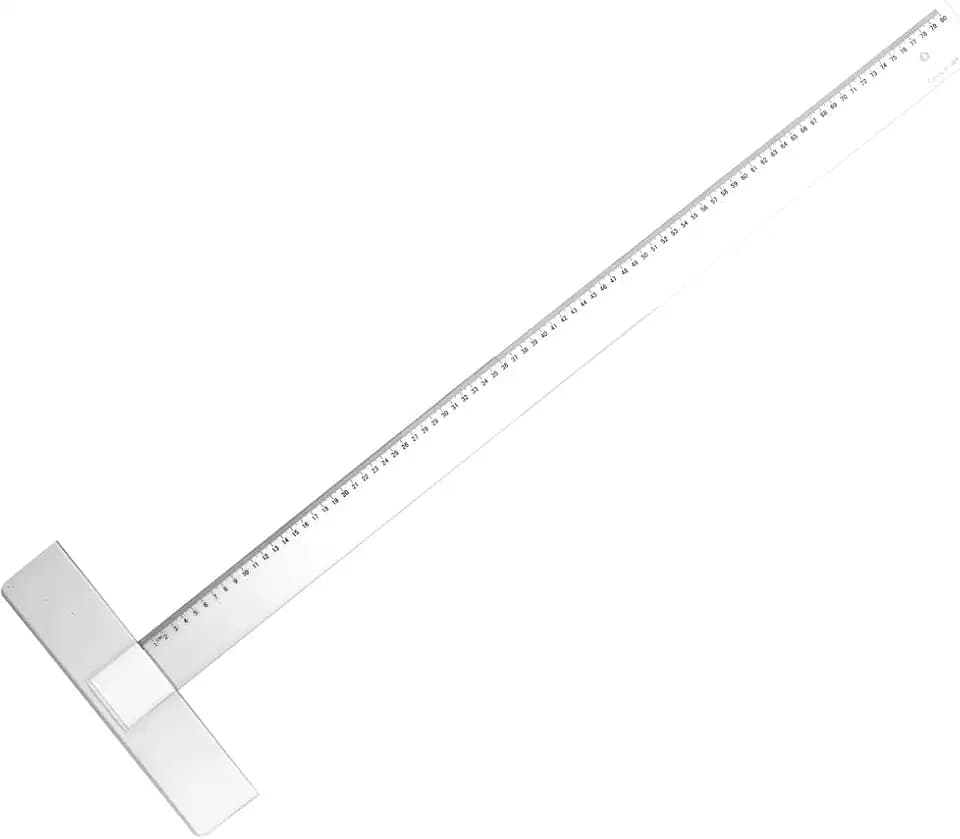 Graph'it T-Stück, mit abgeschrägtem Rand, schmutzabweisend, 80 cm, transparent