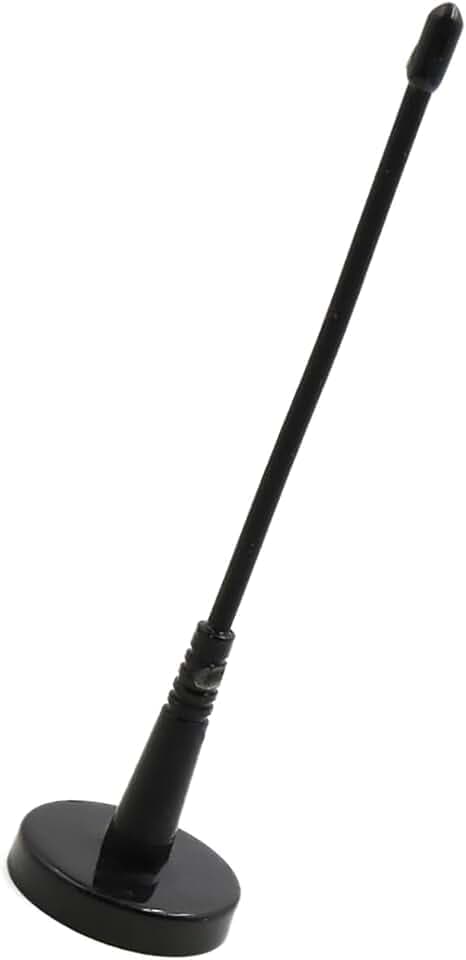 INFINAUTO Schwarze magnetische Basis-Antenne für Auto, Dachhalterung, dekorative Antenne, stilvolles Design