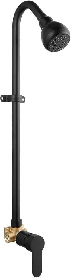 Outdoor Shower Kit,Outside Shower with Single Handle,Matte Black