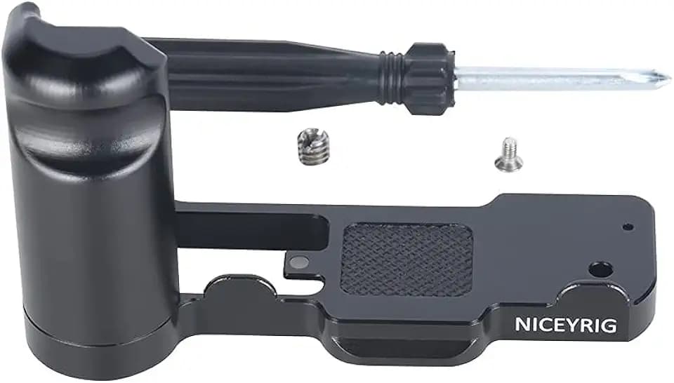 NICEYRIG Side Grip for Sony ZV-1 Vlog Vlogging 4K Camera, Extension Bracket with Quick Release Base Plate for ARCA Standard - 465