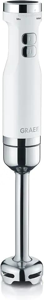 GRAEF HB501 Stabmixer, Pürierstab, 800 Watt, 4 Edelstahlklingen, Weiß