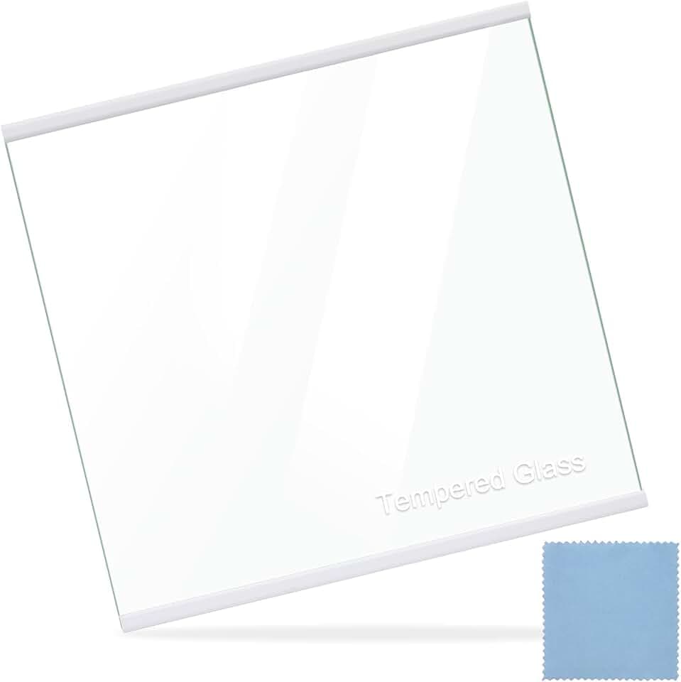 W11130203 Freezer Glass Shelf Replacement for Whirlpool Ikea Refrigerator Glass Shelf -Replaces W10773887, WPW10527849,AP6262440-11.7" X 10"