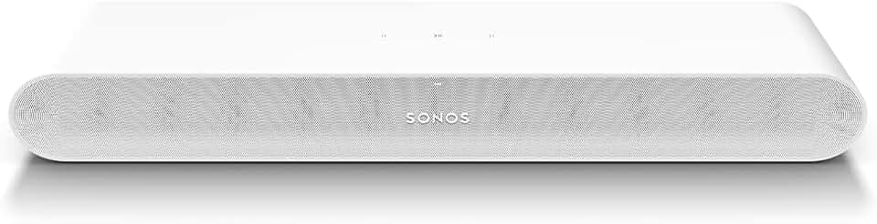 Sonos Ray, Soundbar, 4 Digitale Verstärker der Klasse D, Trueplay, Night Sound, Dolby Digital, Touch-Steuerung, optischer Anschluss - Weiß.