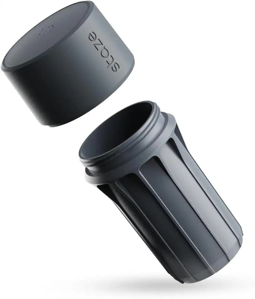 Staze Air Tight Smell Proof Container (148ml) – Vacuum Seal Jar with UV Protection, Waterproof Food Storage Canister, Portable Small Smell Proof Jar for Coffee, Herb, Spice & Gummies - Slate