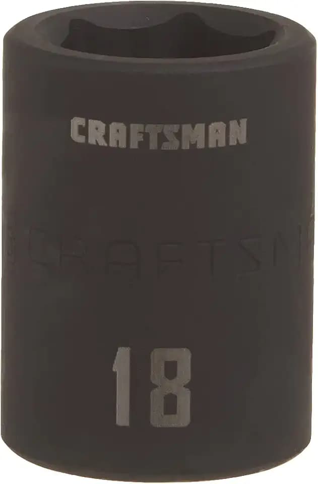 CRAFTSMAN Shallow Impact Socket, Metric, 1/2-Inch Drive, 18mm (CMMT15866)