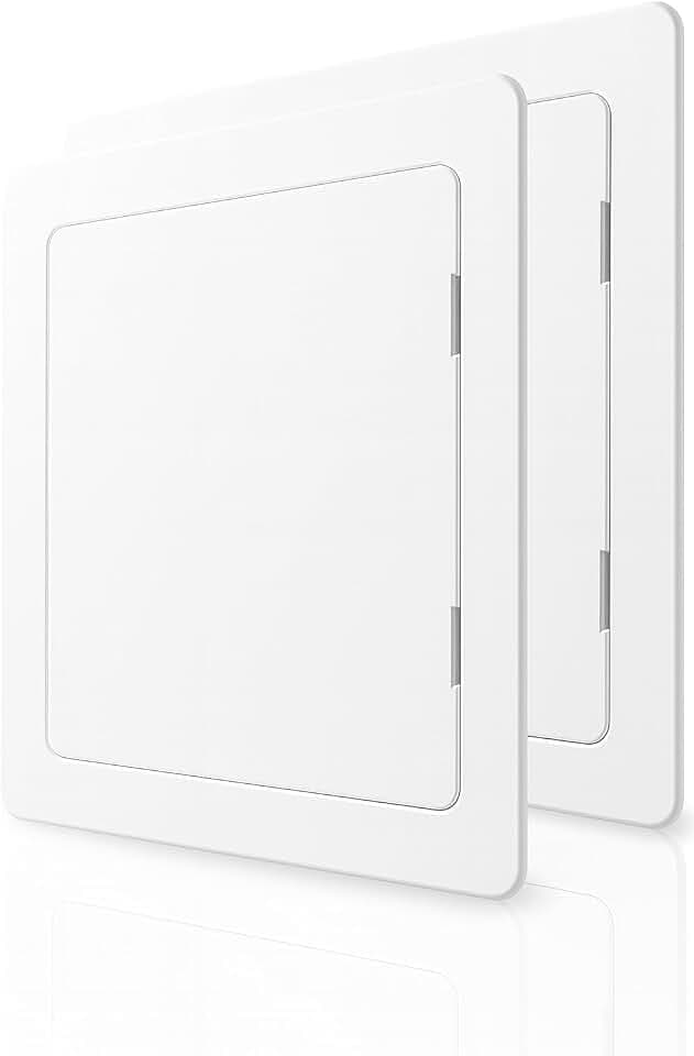 Proxinova Revisionsklappen 450x450 mm (2er Set), Hochwertige ABS Plastik Revisionsklappe Trockenbau, Revisionstür, Wartungsklappe, Verdeckte Kabel & Rohre, Sicherungskasten Unterputz, Passt bündig