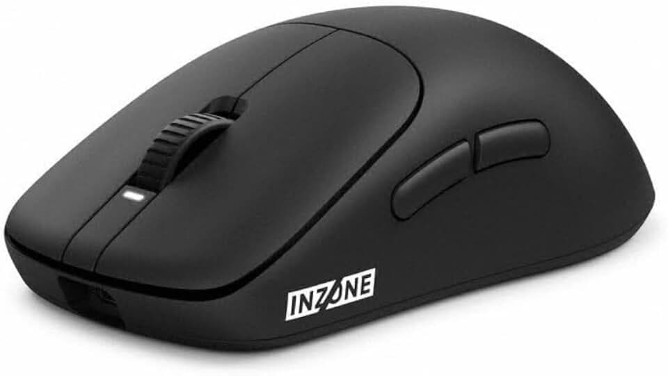 Sony INZONE Mouse-A Kabellose Gaming-Maus - Ultraleicht 48,4g, 8000Hz Polling, 30K DPI PixArt Sensor, Optische Schalter, 90 Std. Akkulaufzeit, USB-C, Fnatic Co-Designed - PC FPS Esports - Schwarz