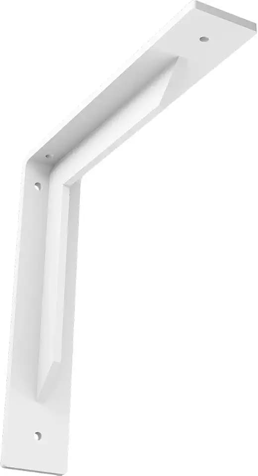 Ekena Millwork BKTM02X10X10STPWH 2 inch W x 10 inch D x 10 inch H Stockport Steel Bracket, White Primer