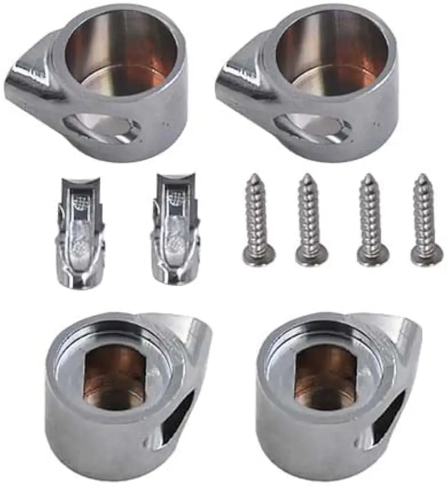 Absenkautomatik WC-Sitz-Scharnier-Endkappen, kompatibel mit DAMA Giralda Senso Hall AI0001100R, Metall-Ersatzteile