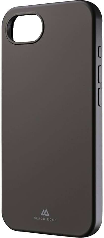 Black Rock Handyhülle für iPhone 16e (Silikon Hülle, ultra slim, antibakterieller Effekt, passgenaue Handyhülle, flexibel, Antirutsch Oberfläche, pflanzenbasiertes Material) schwarz