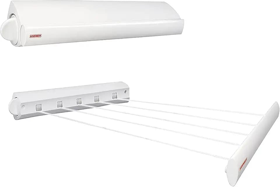 Leifheit Wandwäschetrockner Rollfix 210 Longline, 21 m Trockenlänge