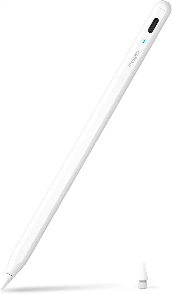 Metapen A8 Stylus Pen for iPad 2018-2026,Magnetic Attach & Palm Rejection