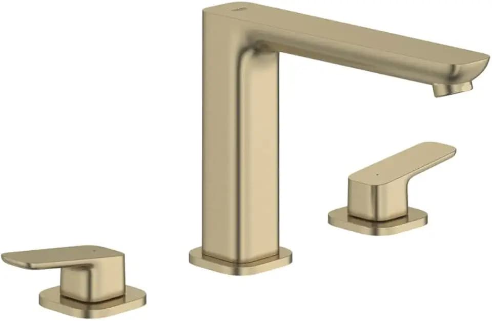 GROHE Cubeo 3-Hole 2-Handle Deck Mount Roman Tub Faucet, Brushed Nickel