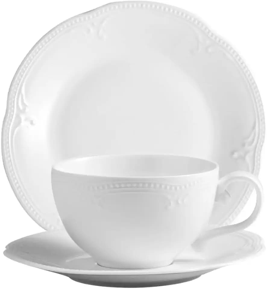 Holst Porzellan SF 230 Set 3 Set Porzellan Kaffeegedeck Sinfonie 3-TLG. Weiß 30 x 20 x 20 cm 1 Set