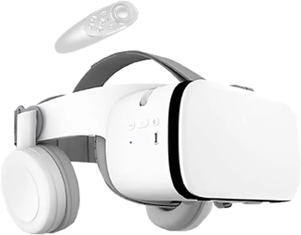 VR-Headset für Handy, 3D-Virtual-Reality-Brille, Bluetooth, VR-Brille mit Fernbedienung, kompatibel mit Android iOS iPhone 12 11 Pro Max Mini XRS 8 7 Samsung 4,7-6,2 Zoll Handys