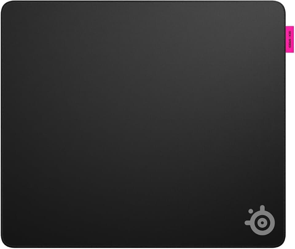 SteelSeries QcK L Performance Speed Gaming-Mauspad – Extradichte für sanftes Gleiten – Flache, abgesteppte Säume – rutschfeste Neopren-Gummibasis – 490 x 420 mm – FPS, MOBA, RTS, MMO