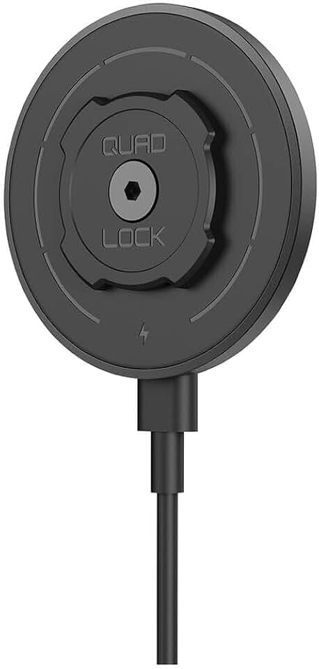 Quad Lock MAG Kabelloses Ladegerät 15 W für Smartphone, kompatibel mit MAG-Schutzhüllen, Auto- und Schreibtischhalterungen