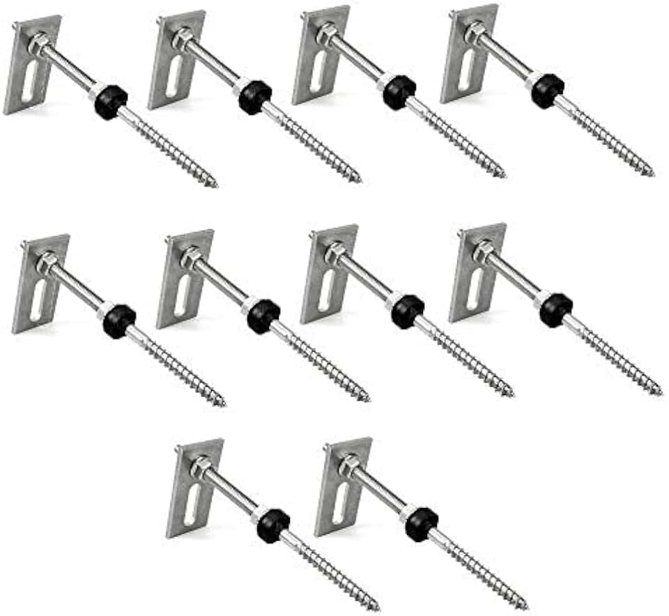 Offgridtec Edelstahl-Stockschraube M10 × 200 fürSolarmontage (10 Stück)
