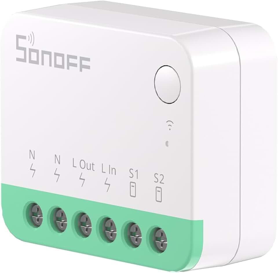 SONOFF MINI Extreme MINIR4 Wlan Smart Schalter 2 Wege - Wi-Fi Smart Switch mit Timing-Funktion, Relay Split Mode, 2.4G WiFi, Funktioniert mit Alexa, Google Home Assistant