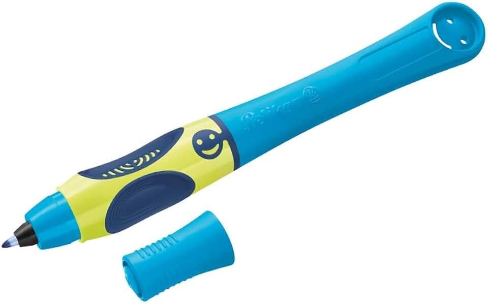 Pelikan griffix Tintenroller, Tintenschreiber für Rechtshänder, Neon fresh blue, 1 Stück