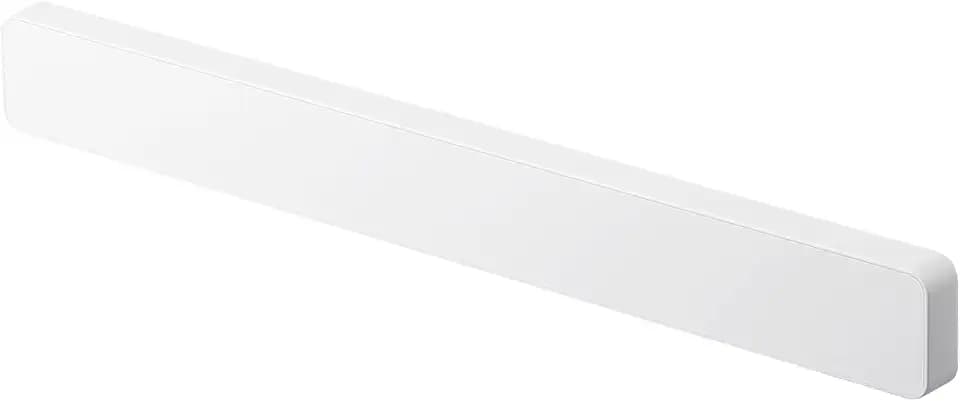 Yamazaki 5201 TOWER Magnetischer Messerhalter, weiß, ABS-Harz/Magnet/Silikone, minimalistisch, 1,7 x 35 x 4 cm