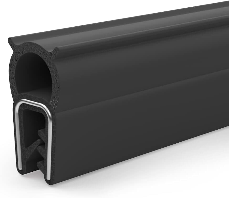 Ganter Normelemente | Hochwertiges Kantenschutz-Dichtprofil | Material EPDM | GN 2180 | 20 Meter | Höhe 2,05 cm