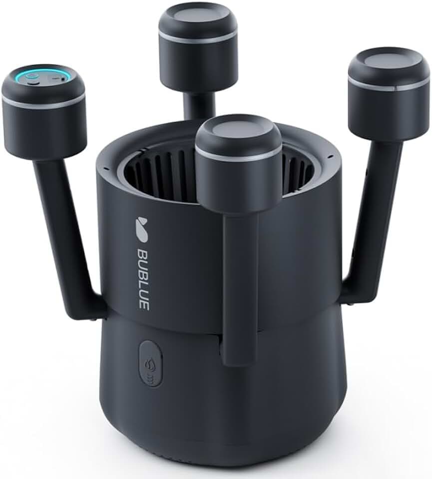 (2026 Upgrade) BUBLUE F10 Robotic Pool Skimmer,Automatic Pool Surface Cleaner with App Control,5L Filter,Dual Cleaning Modes,AI Navigation,Ideal for In-Ground & Above-Ground Pools,Black