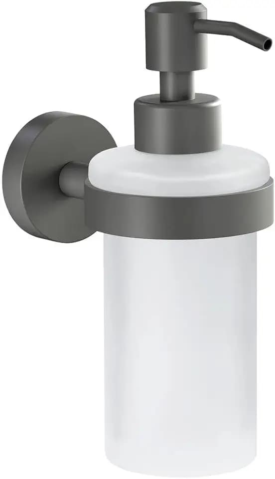 tesa Moon Grey Seifenspender-Set - 200 ml - 70 mm x 171 mm x 119 mm