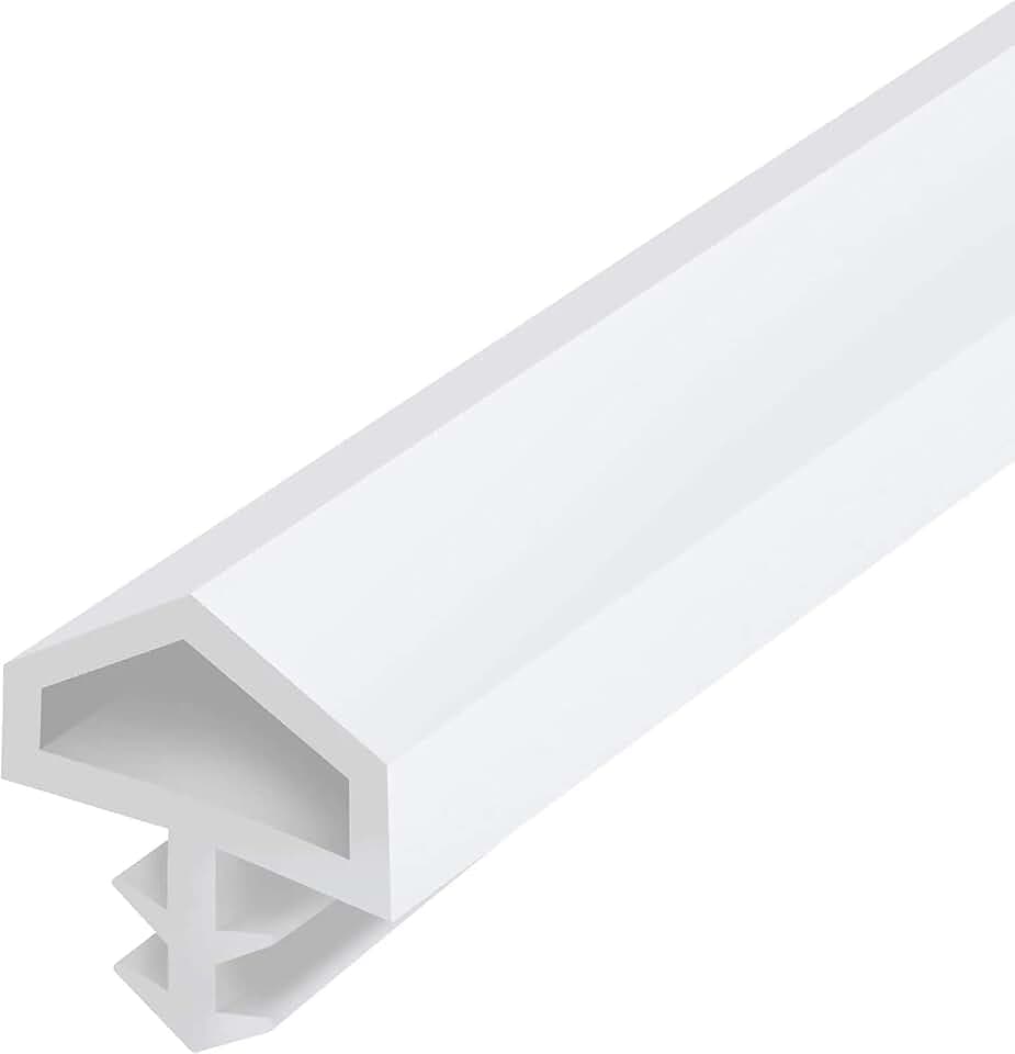 cyclingcolors Türdichtung Weiß flexibel gummi PVC TPE 10mm x 5.5mm Zimmertüren Zimmertürdichtung Antidehnungsfaden Haustürdichtung Türanschlagdichtung Fensterdichtung Gummidichtung (länge 10m)