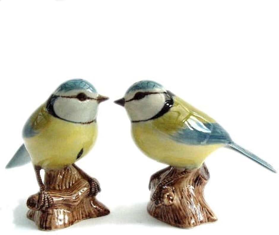 Quail Ceramics - Blue Tit Salt and Pepper Pots by Quail Ceramics