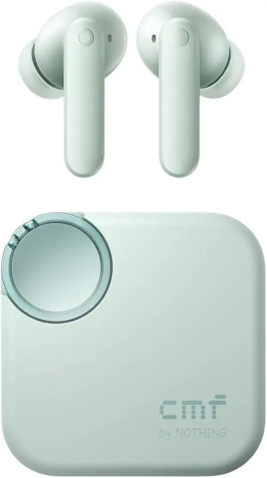 CMF By Nothing Buds 2 48dB Hybrid ANC True Wireless Earbuds, Strong and Comfort Noise Cancelling, Ultra Bass and Dirac Sound, in-Ear Detection, 55H Playtime, 6ENC Mics, Bluetooth 5.4Light Green