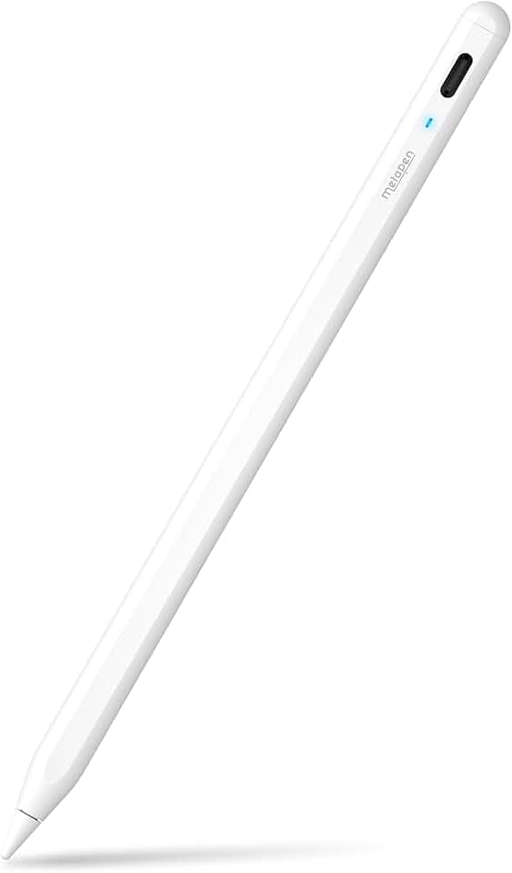 Metapen A8 Stift für Apple iPad, 2X Schnellladung, Palm Rejection Stylus Pencil für iPad Air M4/7/6/5/4/3, i-Pad 11-6, i-Pad Pro M5/M4/M3/M2/12.9", Mini 5/6