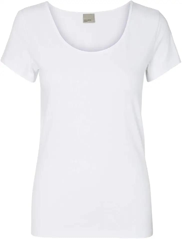VERO MODA Damen Vmmaxi My Soft Ss U-Neck T-Shirt