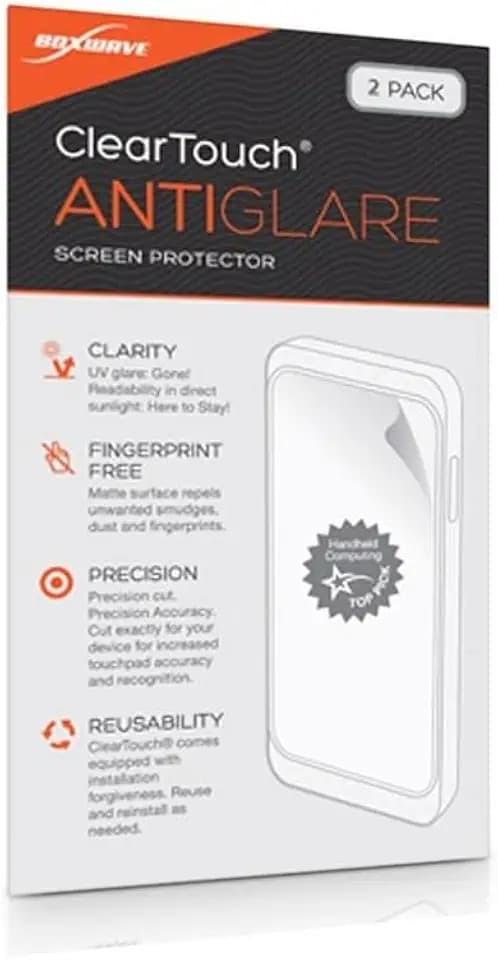 BoxWave Screen Protector Compatible With Grandpad Tablet - ClearTouch Anti-Glare (2-Pack), Anti-Fingerprint Matte Film Skin