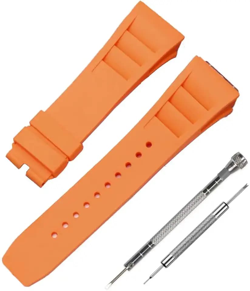 25mm Rubber Silicone Watch Band Compatible with Richard Mille RM035 011 055 030
