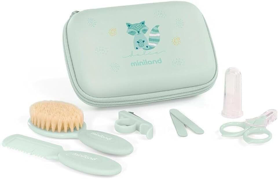 Miniland Baby Kit Mint. Etui mit Babypflegeartikeln.