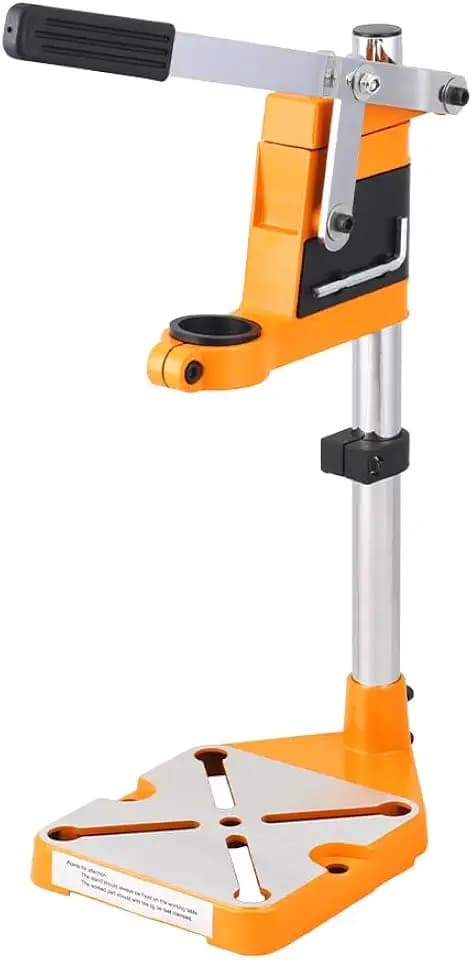 Hoteche Präzisions-Bohrständer mit Aluminiumständer und Stahlrohr – 60mm Bohrtiefe, 43mm Klemmdurchmesser, 400mm Höhe – Ideal für Handbohrmaschinen, geeignet für Holz, Metall und Aluminium