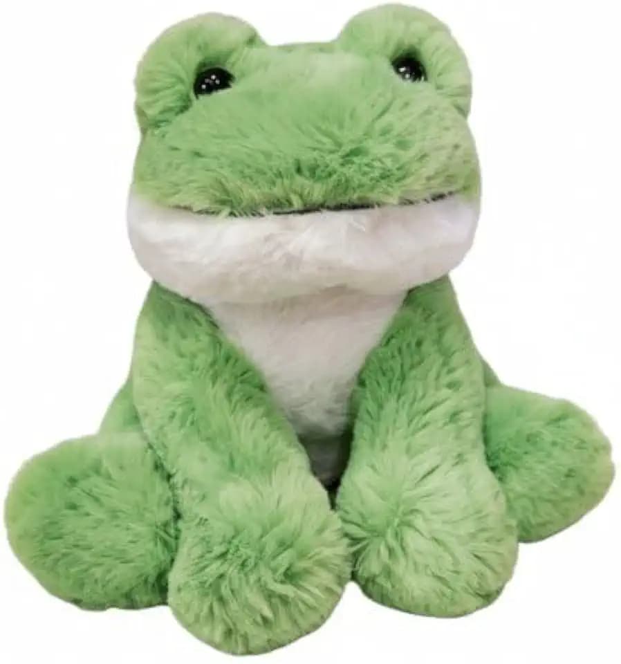 YUKOUQIAN Frog Stuffed Animal Cute Plush Doll Toy 8 inch for Girls Boys Christmas(Siting Frog)