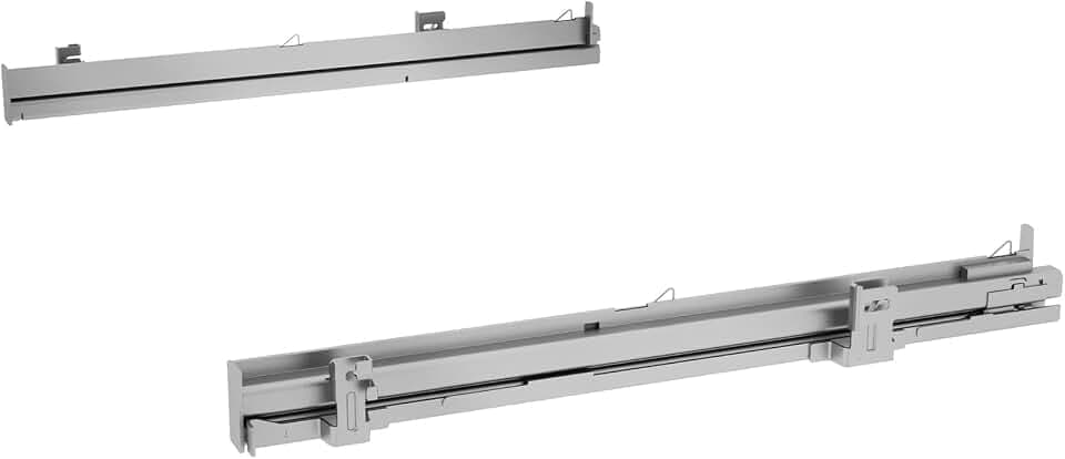 Bosch HEZ638000 Zubehör für Backöfen, Teleskopauszug 1-fach ebenenunabhängig, Edelstahl, Made in Germany