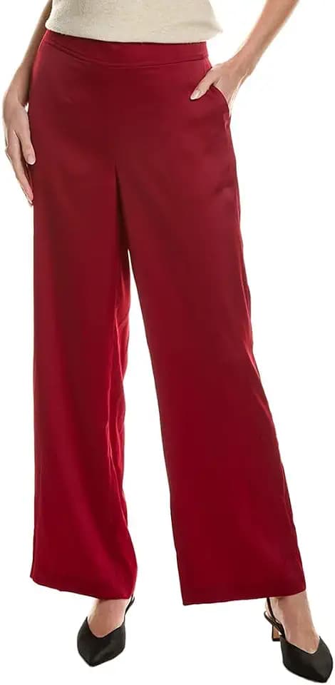 Anne Klein Women's Pull on High Rise Wide Leg Pant