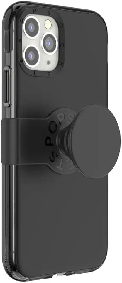 PopSockets iPhone X, XS and 11 Pro Case with Mobile Phone Grip and Slide Compatible with MagSafe, Mobile Phone Case for iPhone X, XS and 11 Pro, Wireless Rechargeable - Black