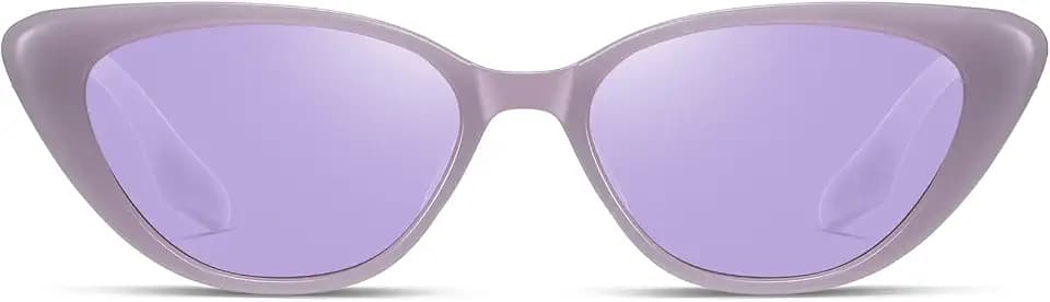 Trendy Small Narrow Cat Eye Sunglasses for Women 90s Retro F7514