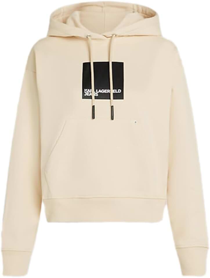 Karl Lagerfeld Jeans Damen Regular Box Logo Hoodie