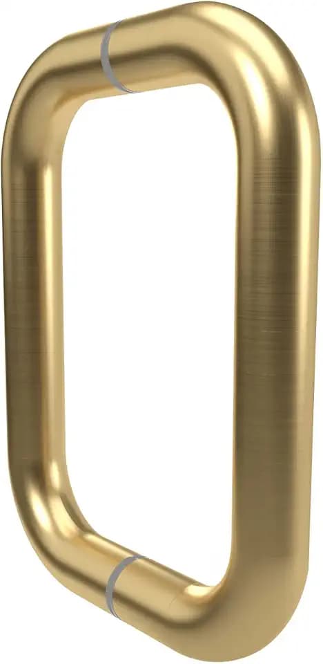 CKB 6 in Shower Door Handle, 1/4-1/2 in Glass, Gold