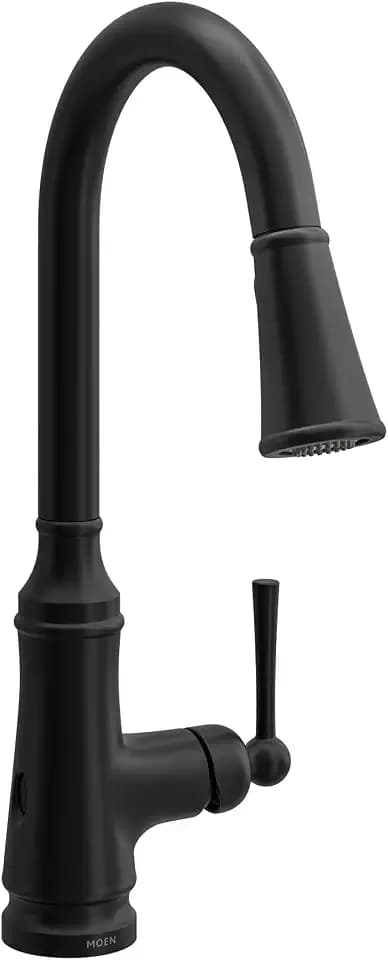 Moen Jaslynn Pulldown Kitchen Faucet, Matte Black, 87618EWBL